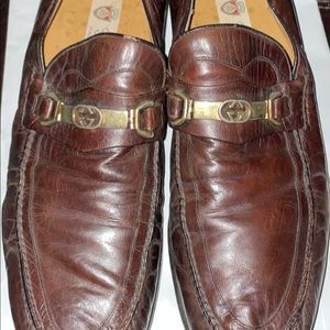 Vintage Gucci mens Jorden horse bit loafers
